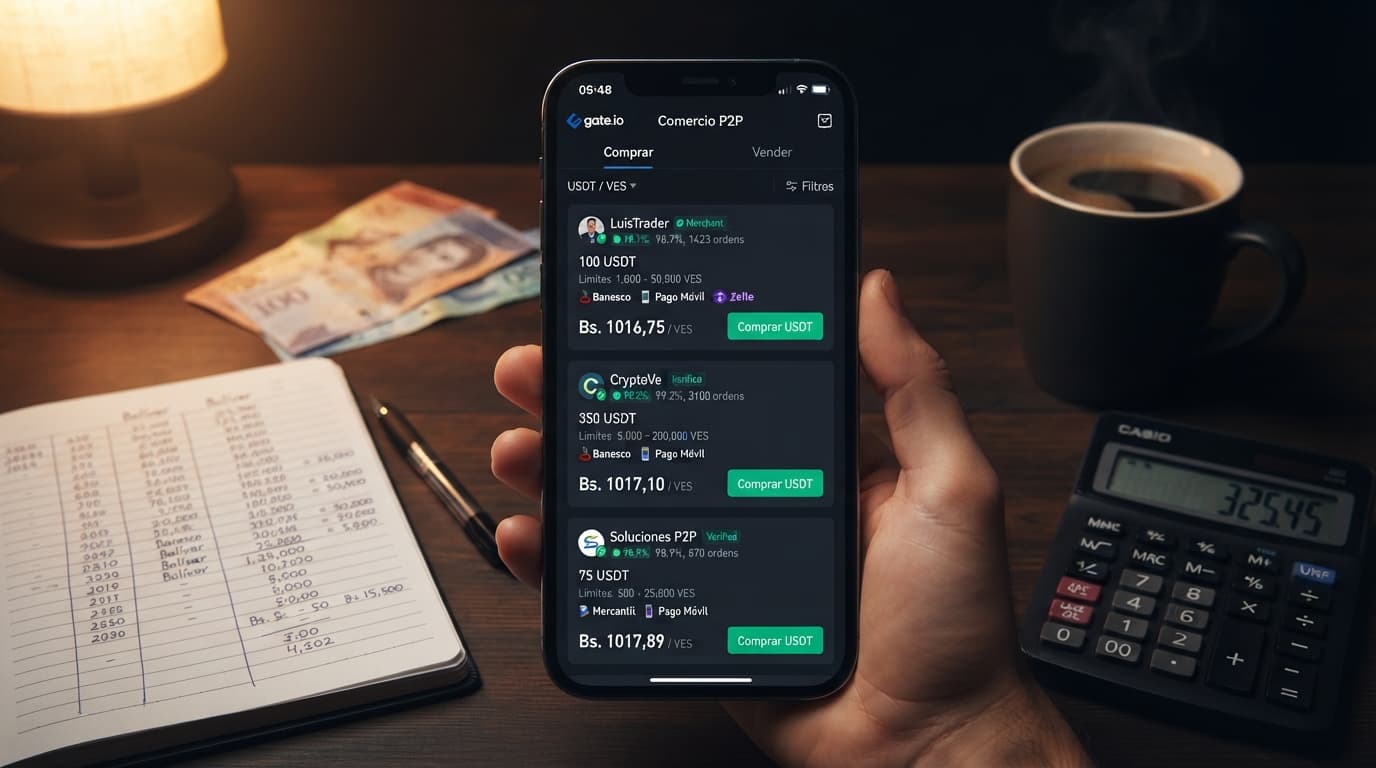 Tasa BCV en 876,80: la prima del USDT P2P depende de la referencia