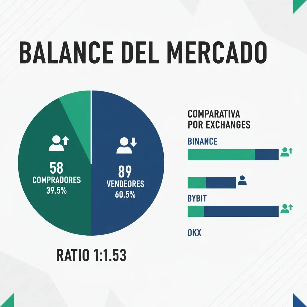 Balance del Mercado P2P: 58 Compradores vs 89 Vendedores